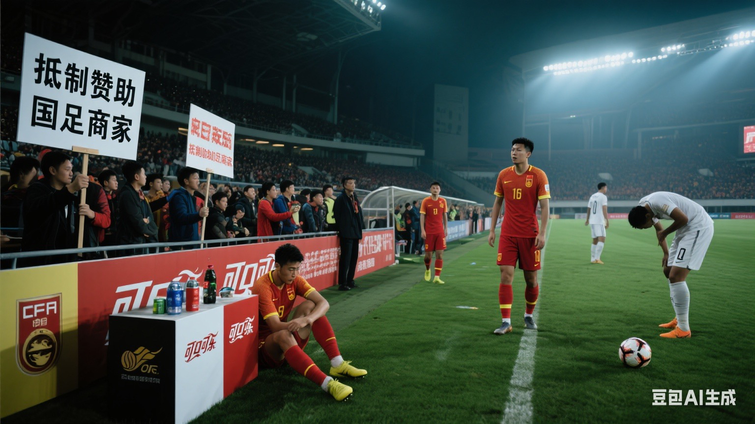 国足队员比赛坚韧拼搏,不畏艰难的句子